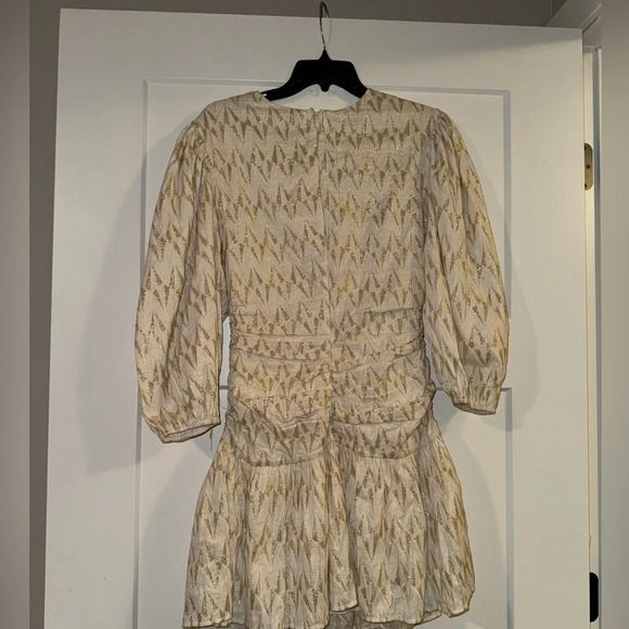Rhode Donna Dress in Cream Metallic XS - Picture 5 of 6